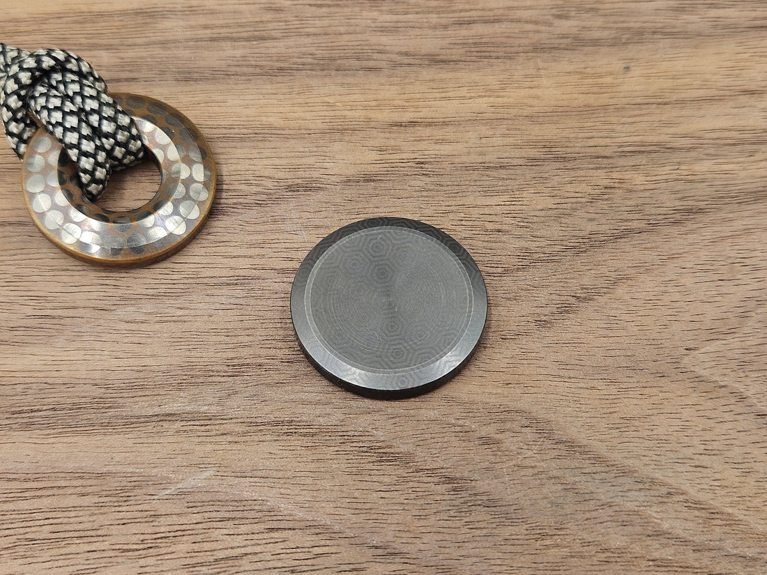 CLR Worry Coins Tungsten 100 - Honeycomb Flamed
