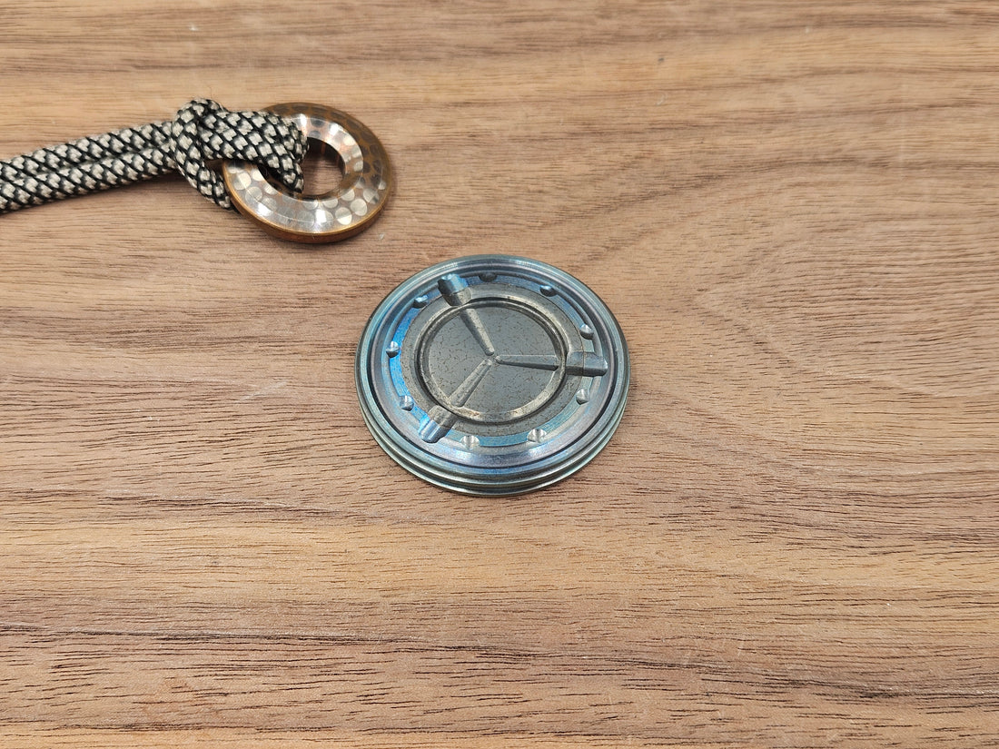 Megatron Coin 148 Tungsten Damascus Steel - DragonSkin