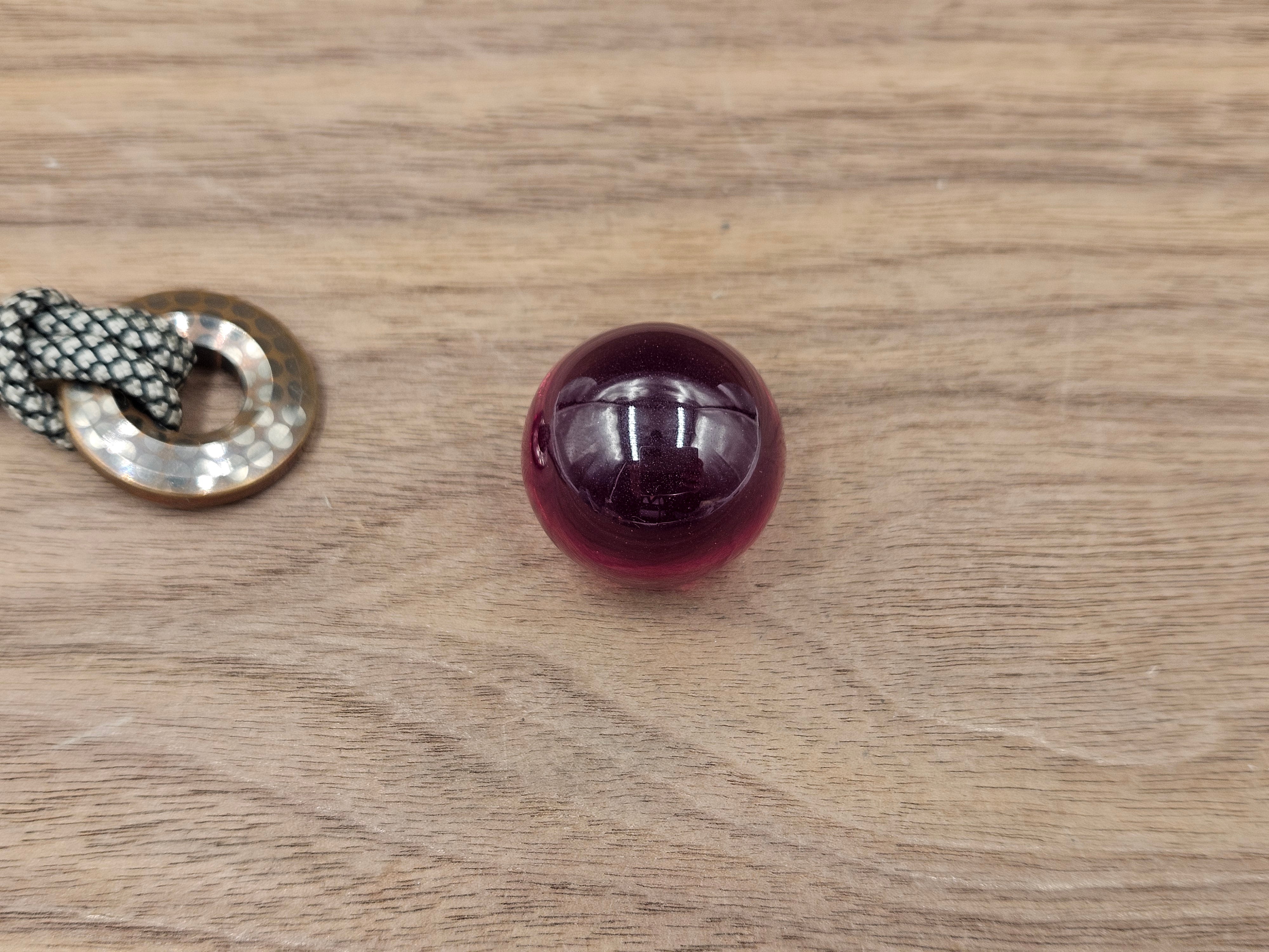Ruby Corundum Sphere 25mm