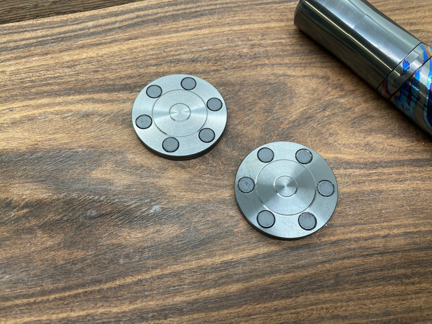 COMPASS Traveler HAPTIC Coins CLICKY Black Zirconium Haptic Slider Adhd Fidget