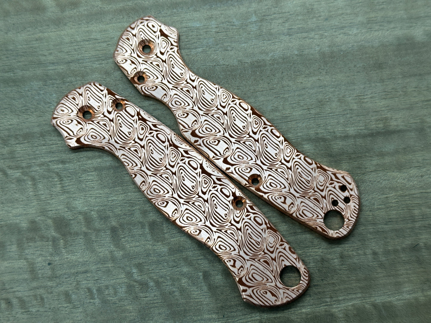 Dama AEGR Copper scales for Spyderco Paramilitary 2 PM2