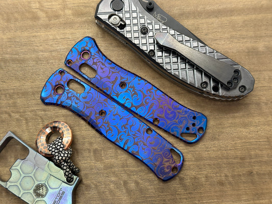 Flamed VICTORIA Titanium Scales for Benchmade Bugout 535