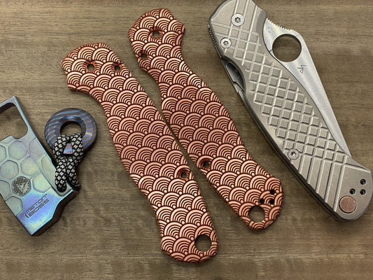 SEIGAIHA Copper scales for Spyderco Paramilitary 2 PM2