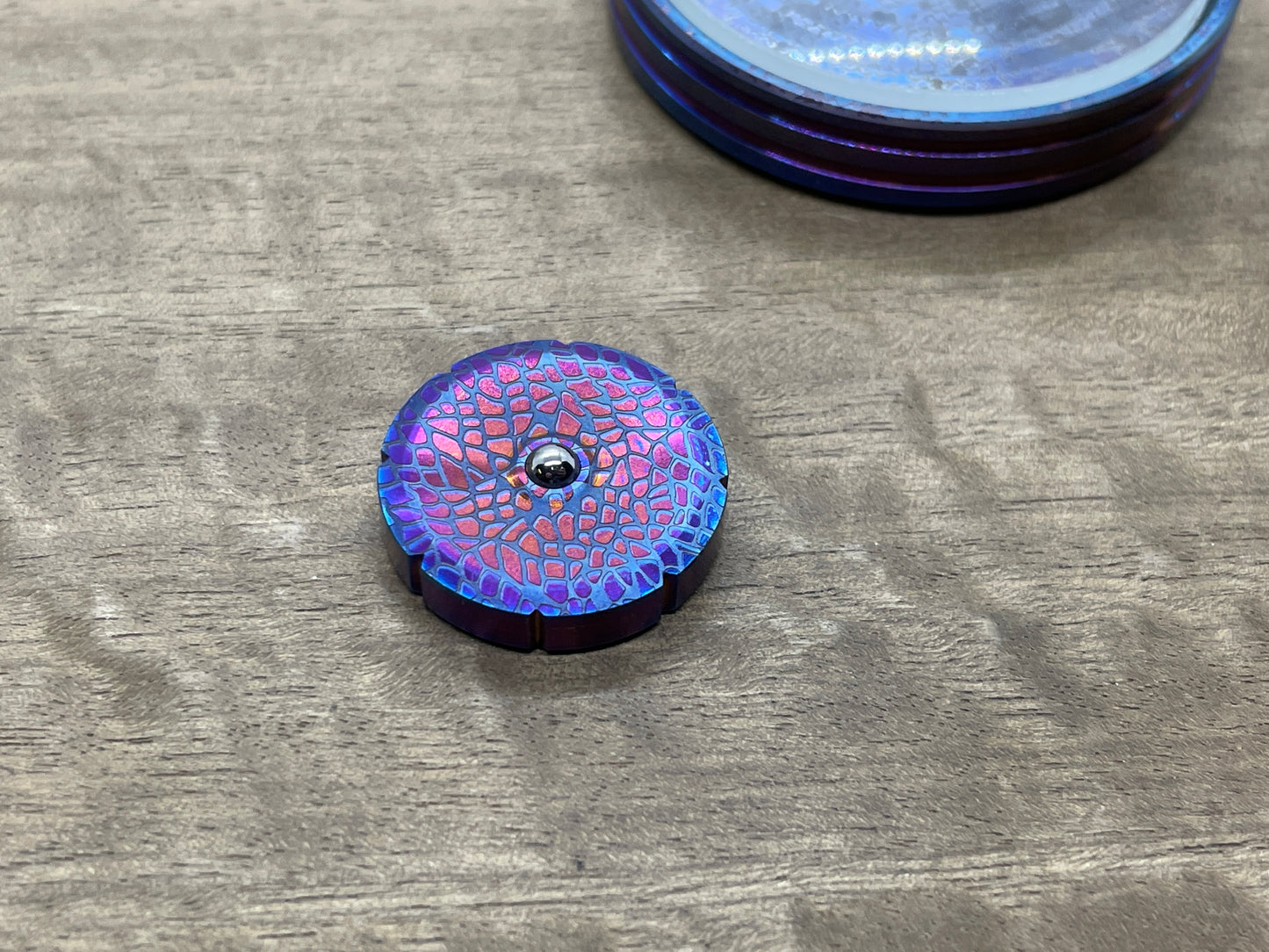 NEBULA Flamed Titanium Spinning Worry Coin Spinning Top