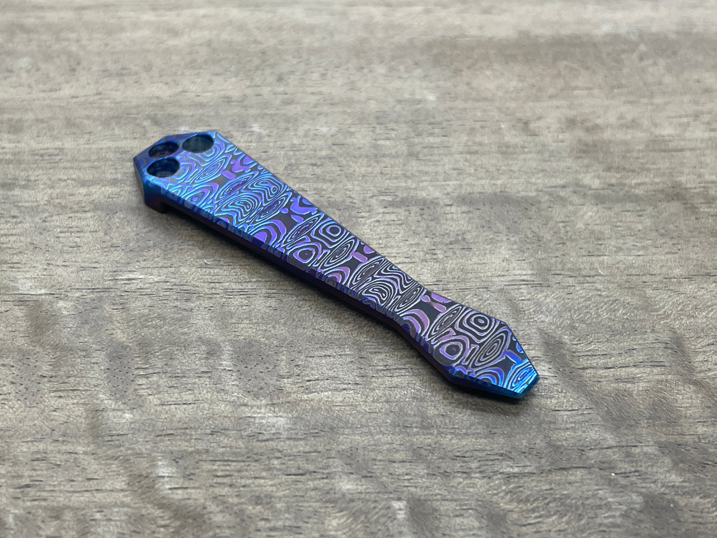 Dama LADDER Flamed Dmd Titanium CLIP for most Spyderco models