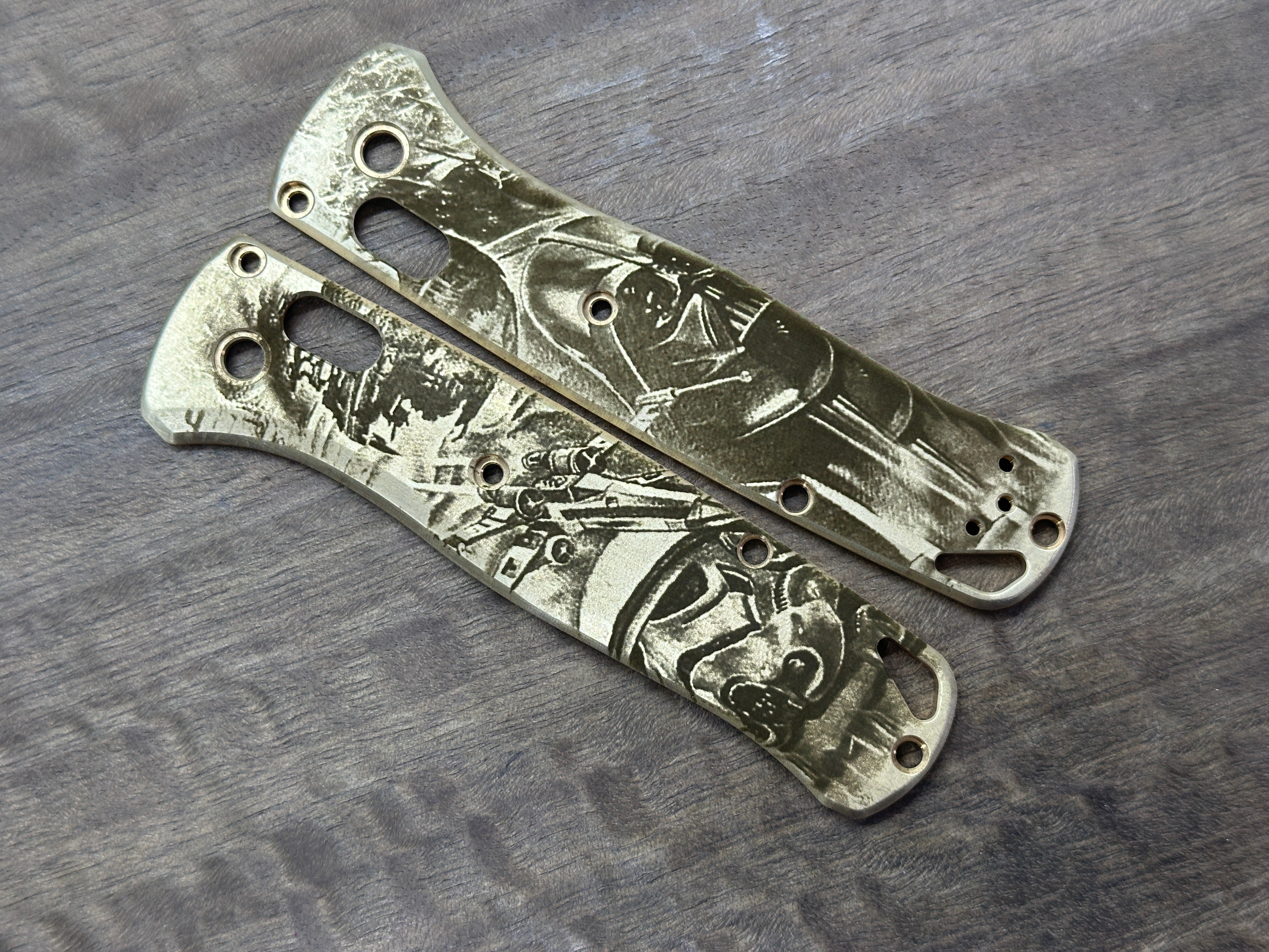 Polished Brass Custom Scales for Benchmade Bugout 535 Folding Knife scales Pocket knife Handles EDC MetonBoss Every Day Carry Birthday gift 2024