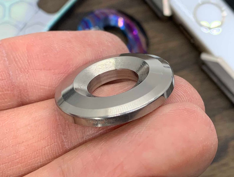 Lanyard Bead 1 inch Stainless Steel