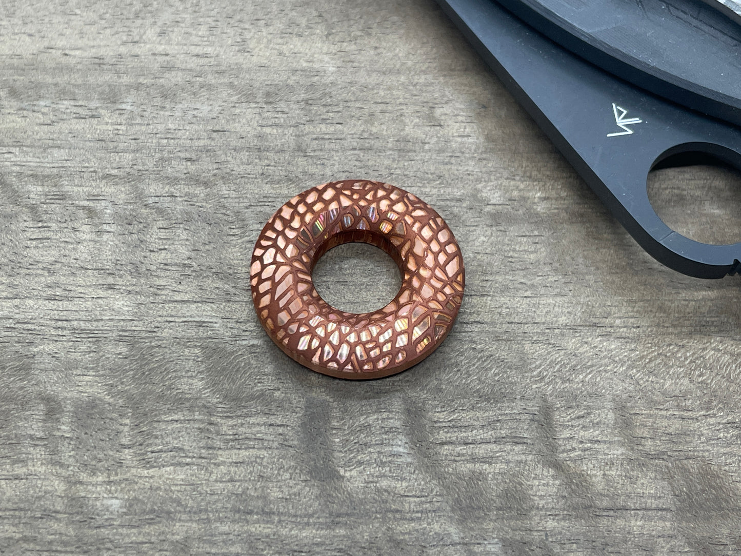 NEBULA Copper lanyard bead Paracord bead Beard bead