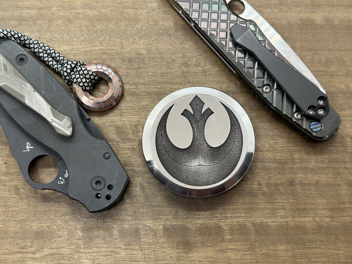 4 sizes Rebel Alliance vs Imperial Galactic Stainless Steel Worry Coin