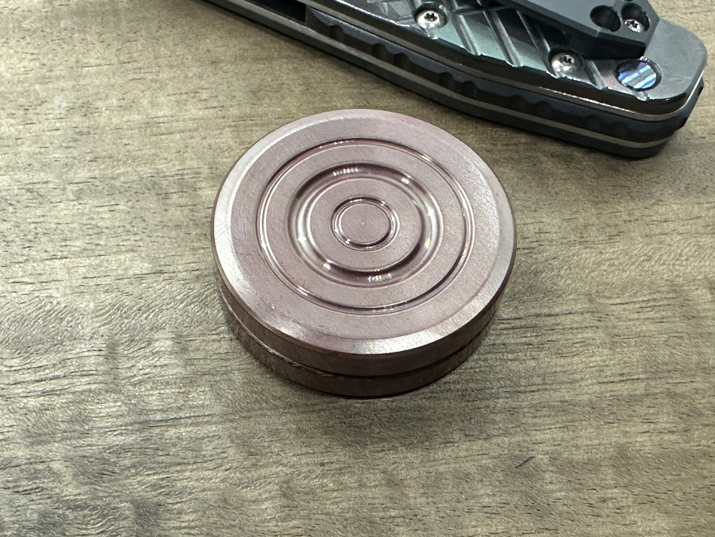 ORBITER Dark Copper Parallel position Magnets Haptic Coins Fidget