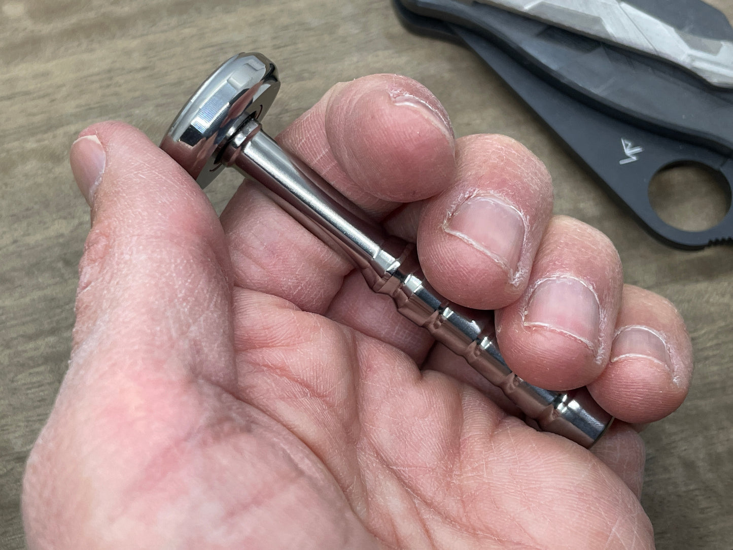 FIDGET-Stick Polished Titanium EDC Fidget