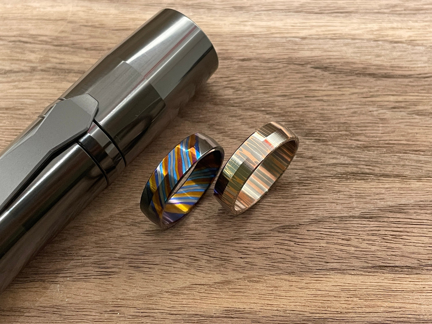 Mens RING Polished Superconductor / ZircuTi Custom EDC Every Day Carry Jewelry