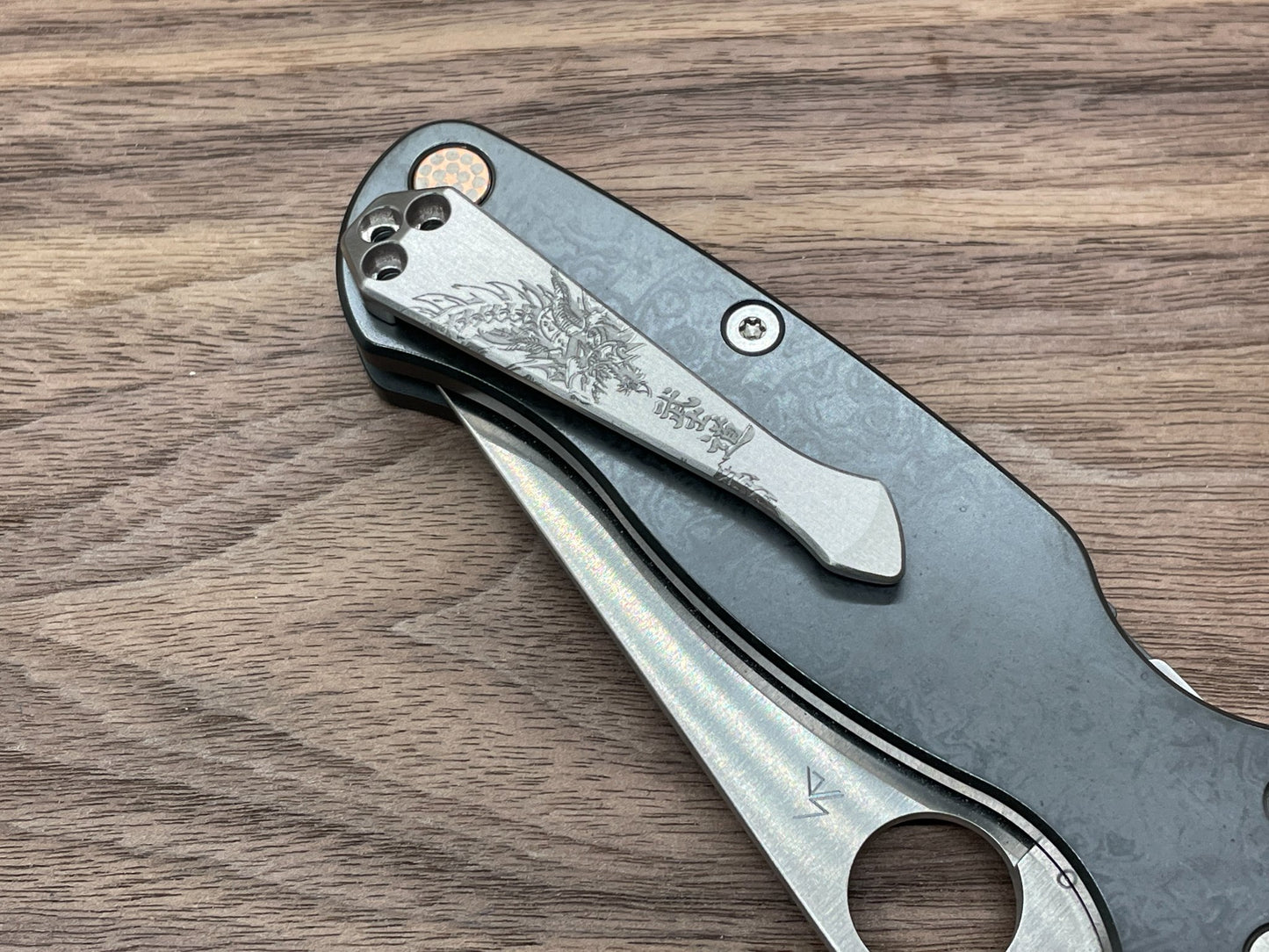 SAMURAI Honor Spidy Titanium CLIP for most Spyderco models