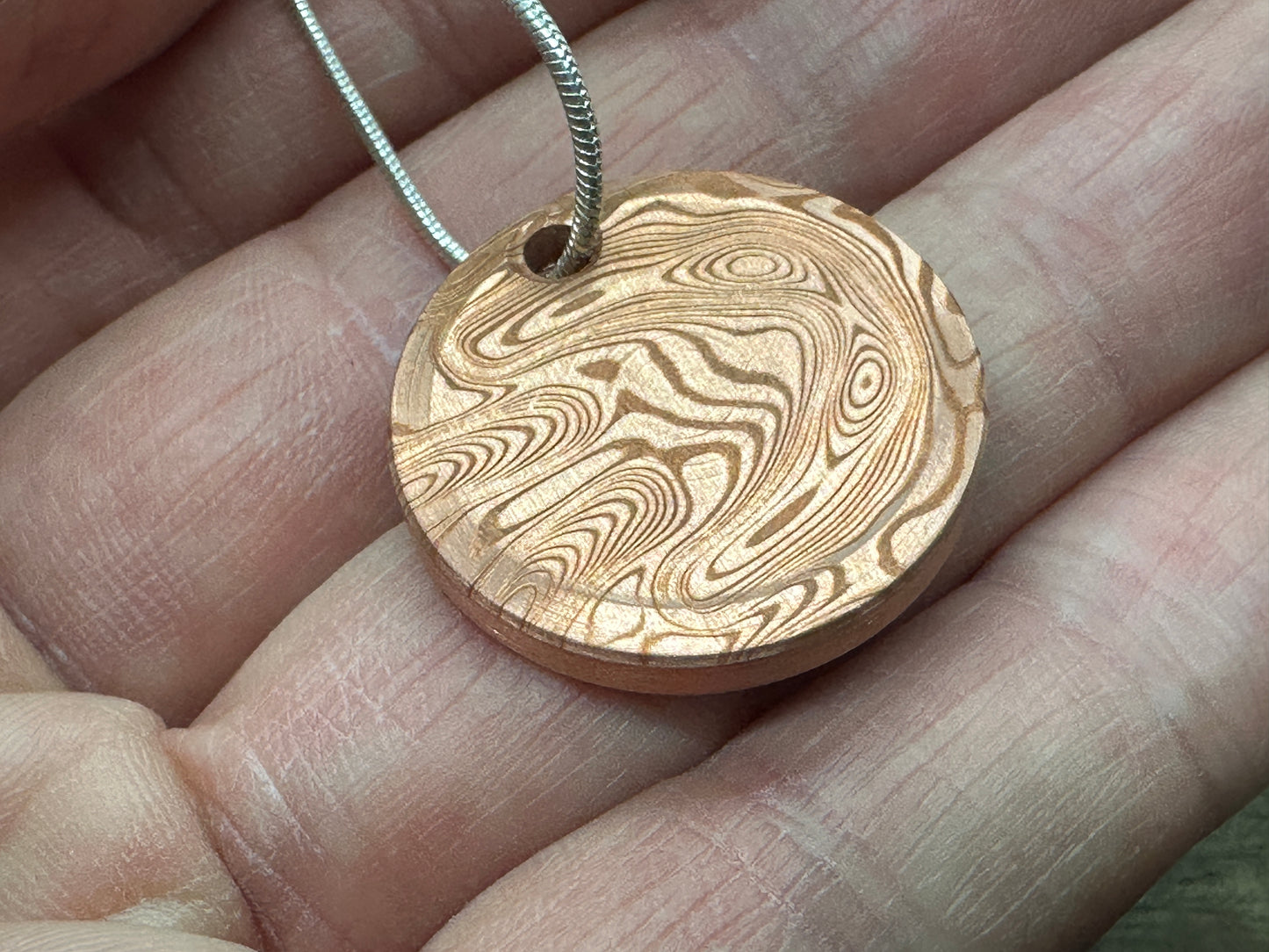 I can do all things - Phil 4:13 - Dama FISH engraved Copper PENDANT Keychain