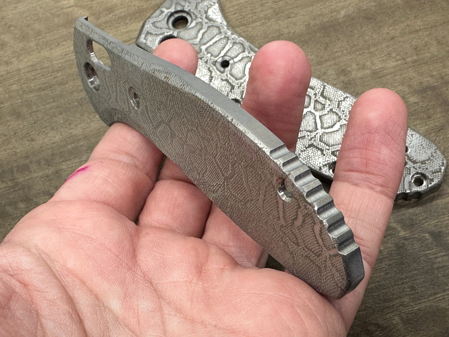 Reptilian Titanium Scales for Benchmade GRIPTILIAN 551 & 550