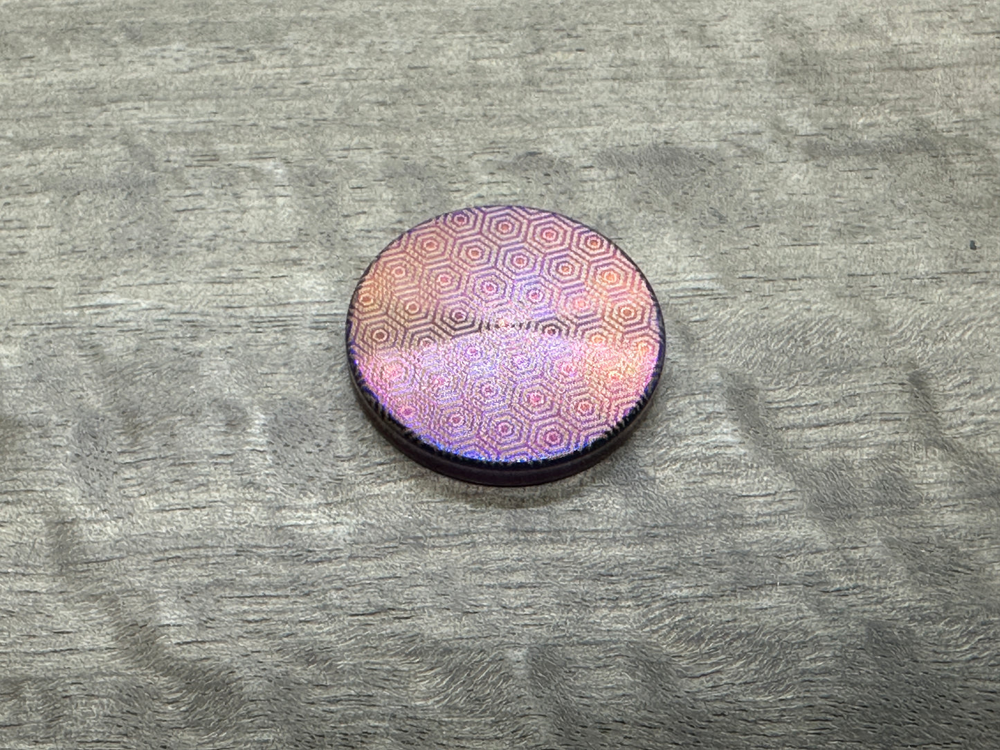 Flamed LIBERTY Titanium Coin for Billetspin GAMBIT