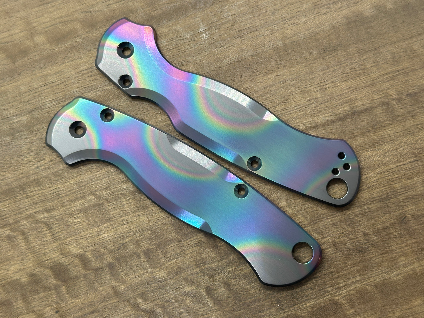 Oil Slick v2 Zirconium scales for Spyderco Paramilitary 2 PM2