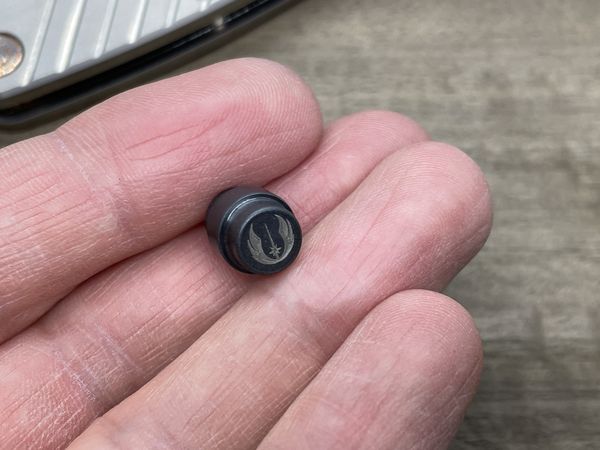 Zirconium Lanyard Hole Plug<br>Spyderco PM2 & PM3