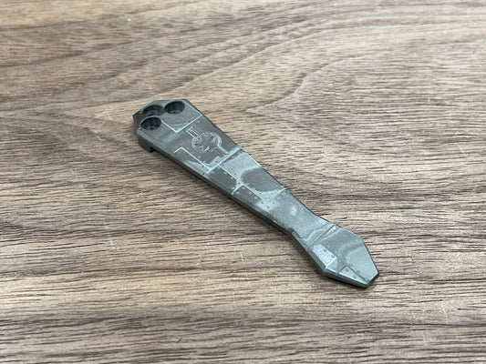 P40 Riveted Airplane Zirconium Dmd CLIP for most Spyderco models