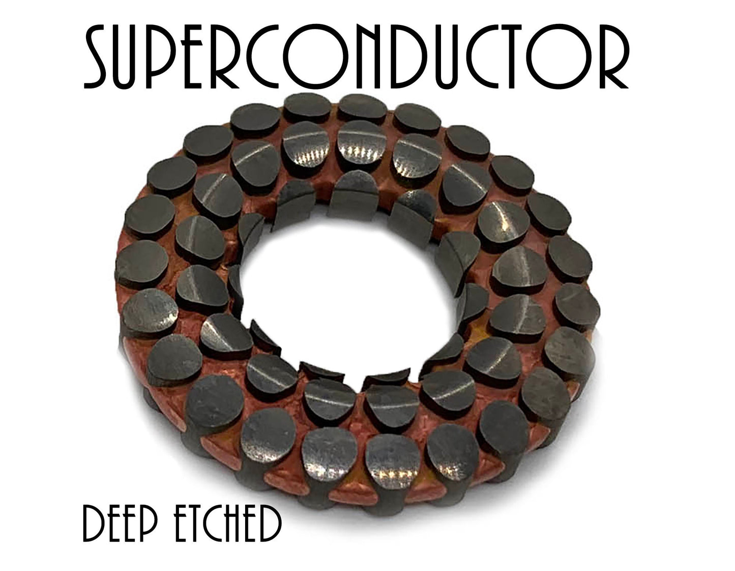 Deep Etched Superconductor lanyard bead Paracord bead Dog tag