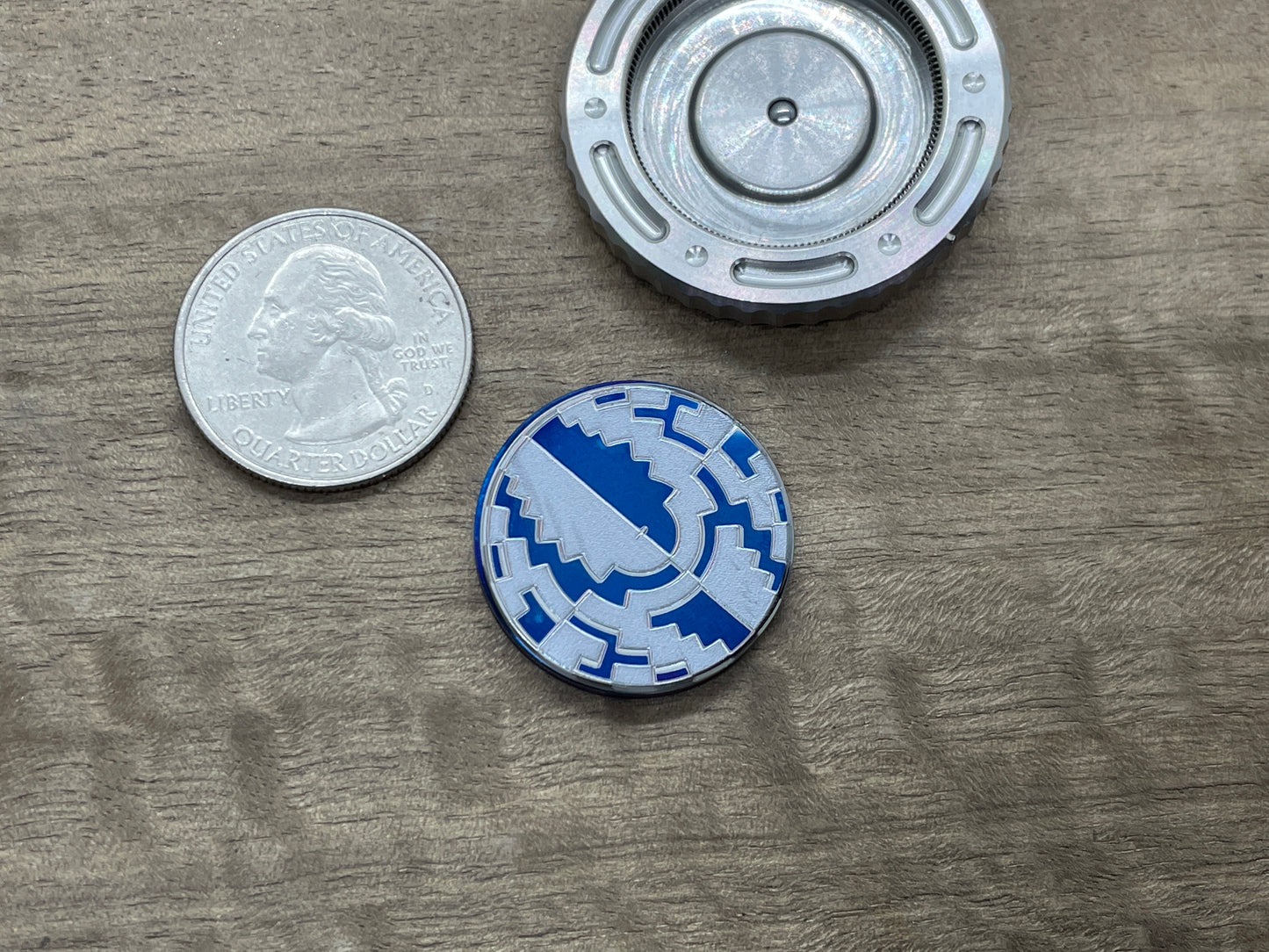 STROBE Flamed Titanium Coin for Billetspin GAMBIT