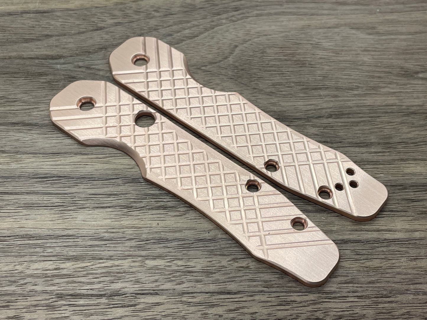 FRAG Cnc milled Copper Scales for Spyderco SMOCK