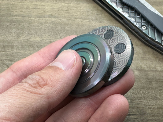 ORBITER Oil Slick Zirconium Parallel position Magnets HAPTIC Coins Fidget