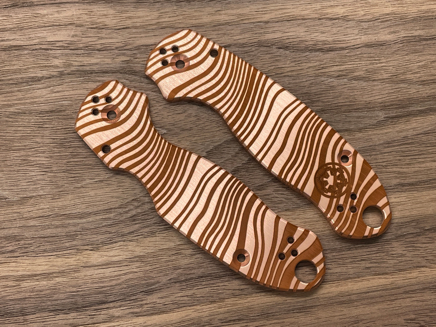 BESKAR Mandalorian Copper Scales for Spyderco Para 3