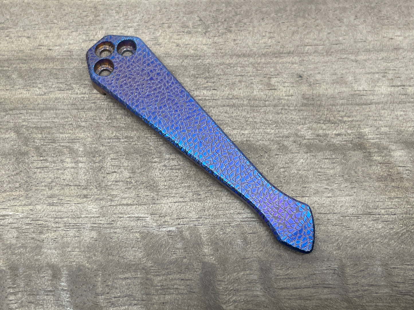 NEBULA Flamed Spidy Titanium CLIP for most Spyderco models