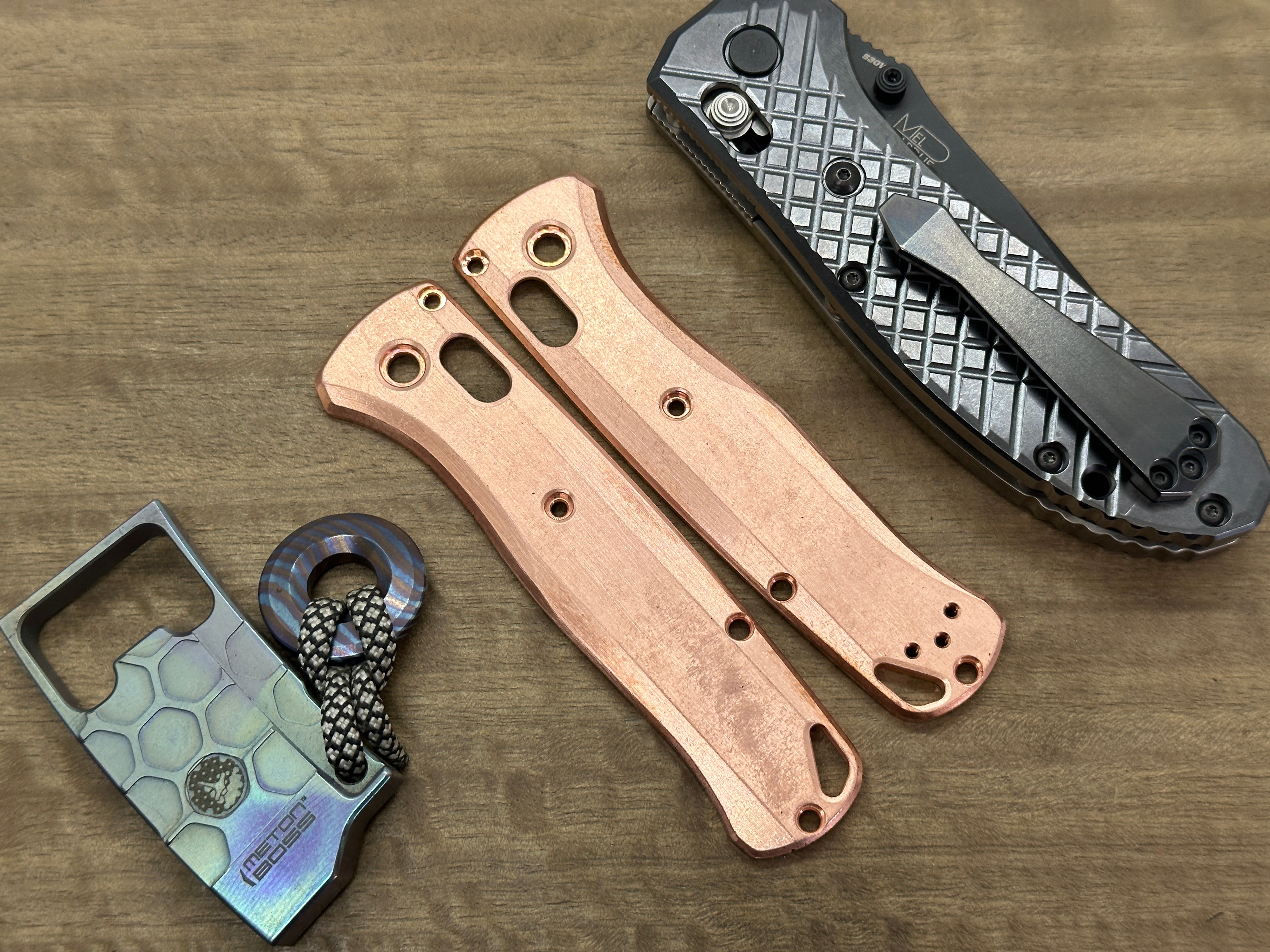 Stone Washed Copper Scales for Benchmade Bugout 535 – Metonboss