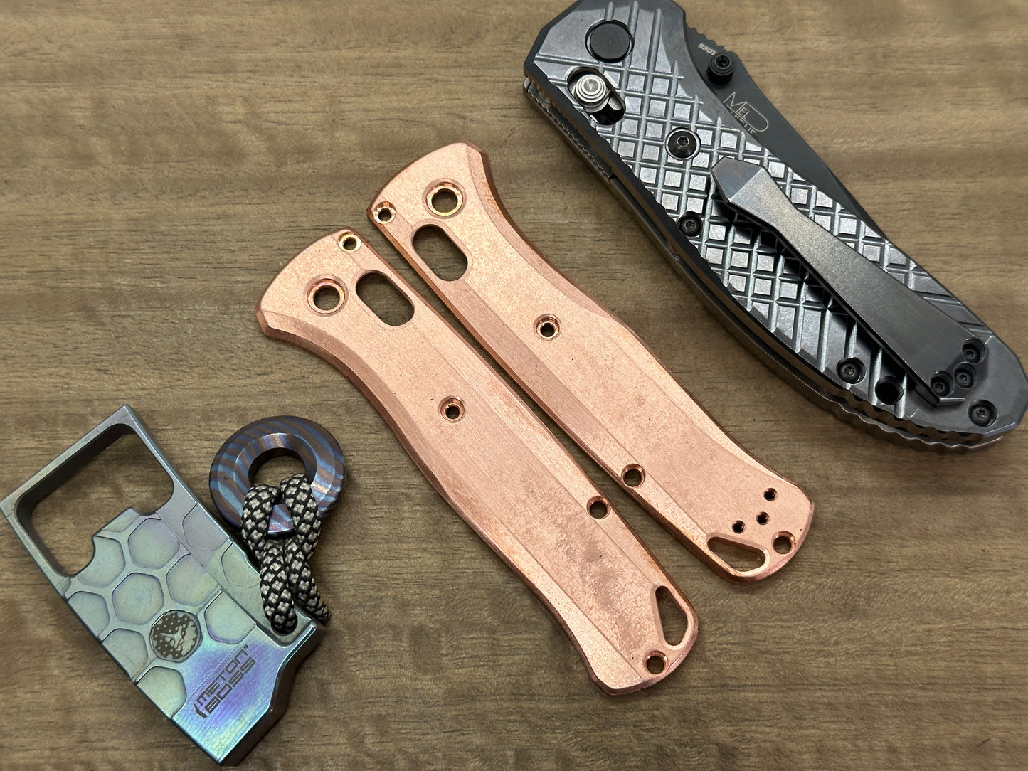 Stone Washed Copper Scales for Benchmade Bugout 535