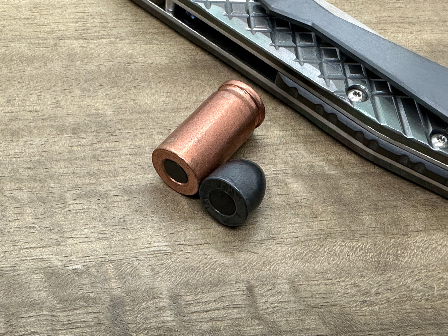 Copper - Zirconium HAPTIC-BULLET Haptic Slider fidget Fridge magnet