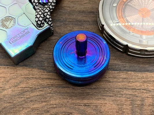 Flamed Titanium GROOVED Spinning Top PERFORMER