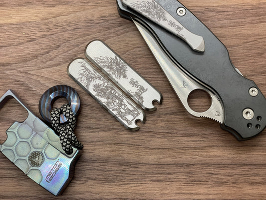 SAMURAI HONOR Titanium Scales for Swiss Army SAK