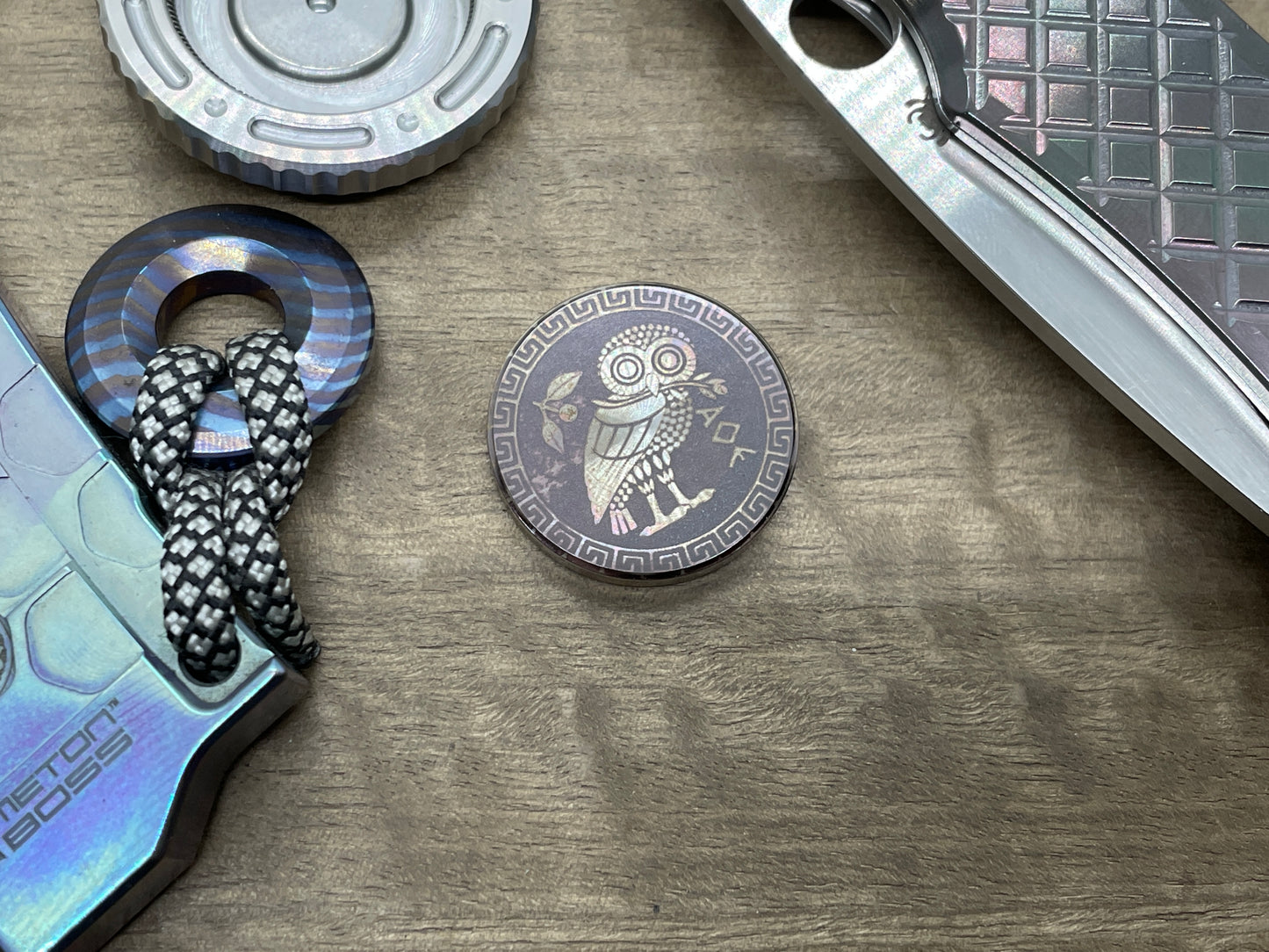 The OWL Stainless Steel Coin for Billetspin GAMBIT