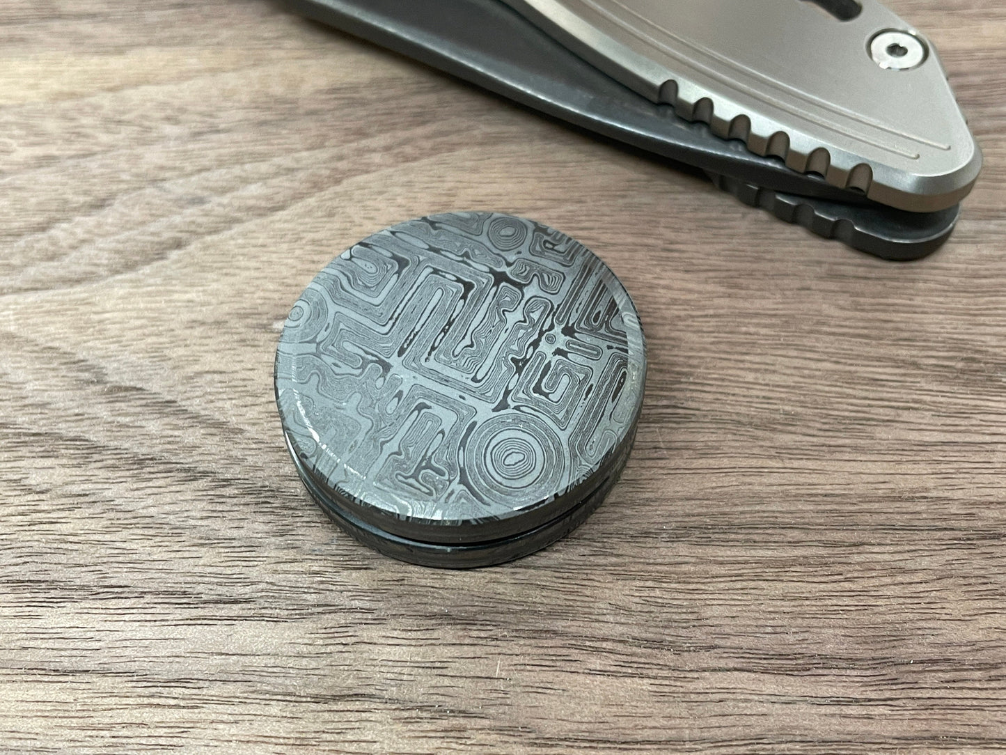 Black Zirconium MYSTERY HAPTIC Coins CLICKY Haptic Slider Fidget