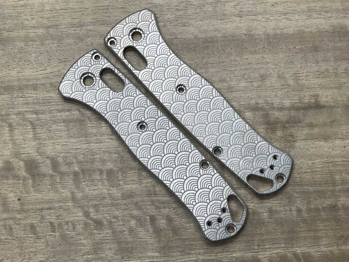 SEIGAIHA Titanium Scales for Benchmade Bugout 535