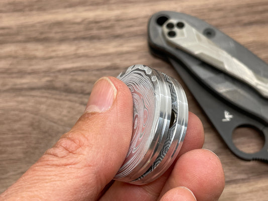 Dama BEAR pattern engraved Aluminum CLICKY Haptic Coins Fidget
