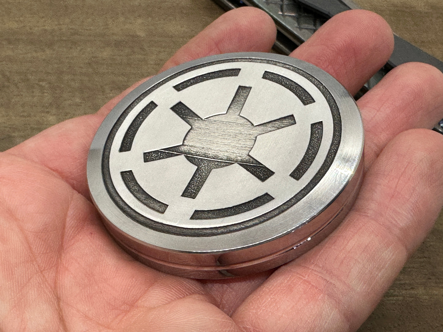 4 sizes Rebel Alliance vs Imperial Galactic Stainless Steel Worry Coin