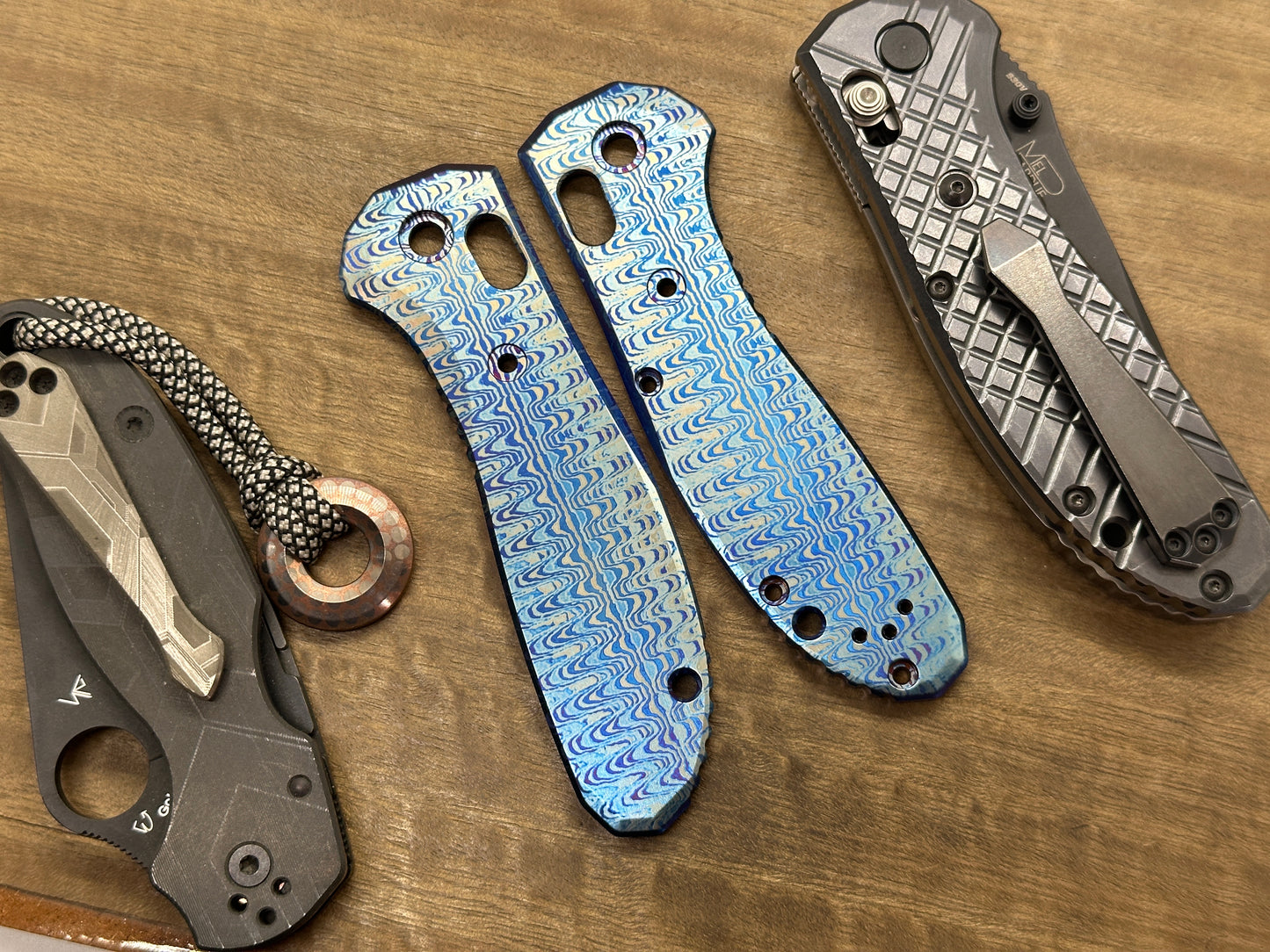 RIPPLE Flamed Titanium Scales for Benchmade GRIPTILIAN 551 & 550