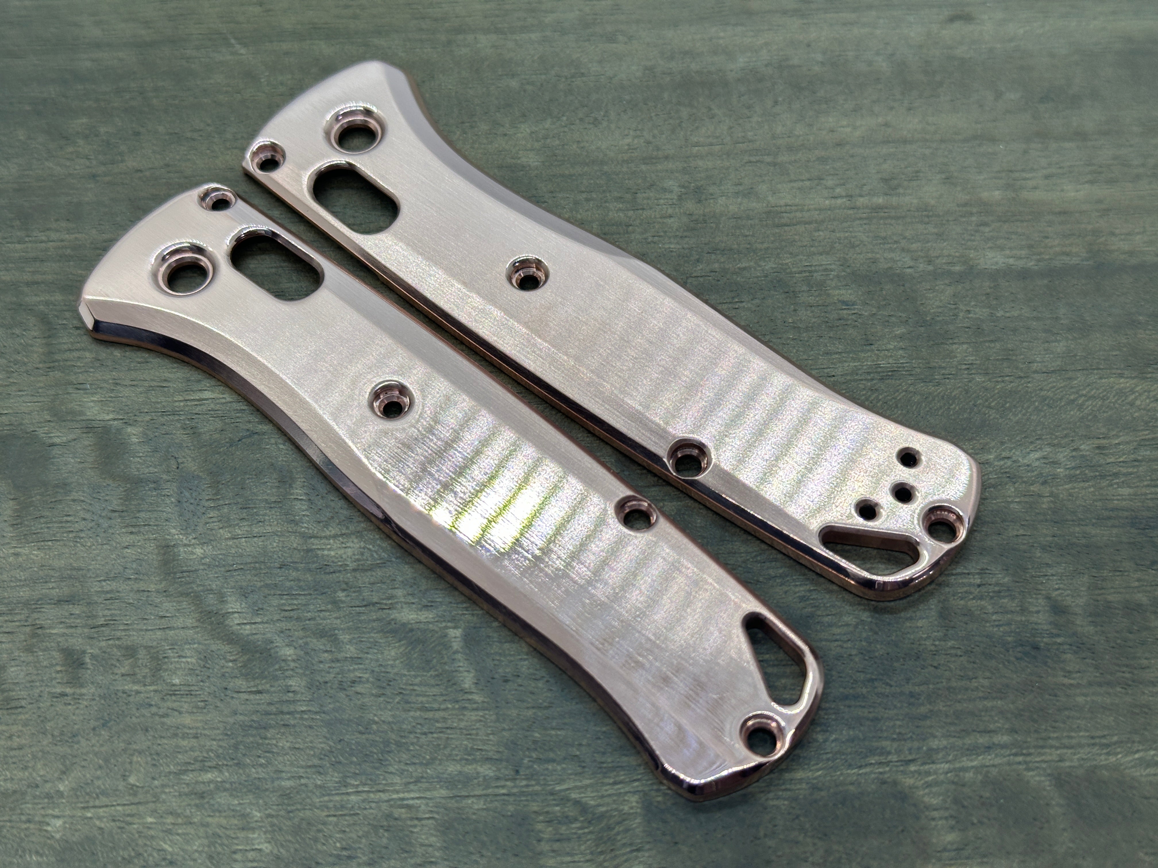 Polished Copper Scales for Benchmade Bugout 535