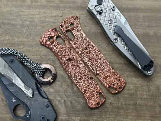 ALIEN engraved Copper Scales for Benchmade Bugout 535