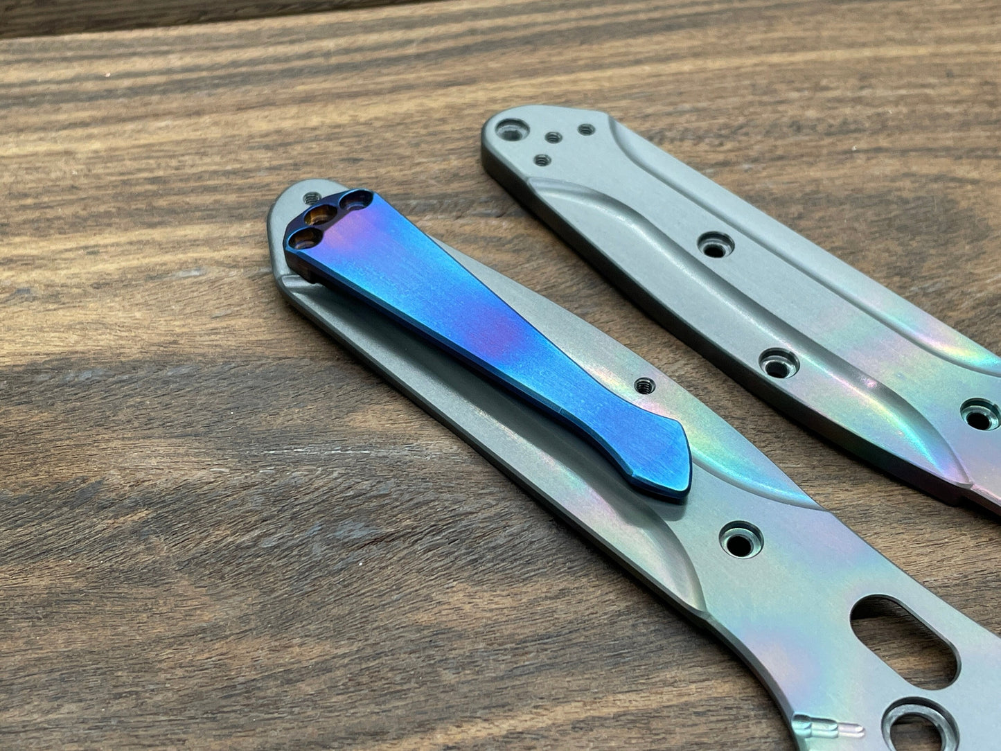 Flamed SPIDY Titanium CLIP for most Benchmade models