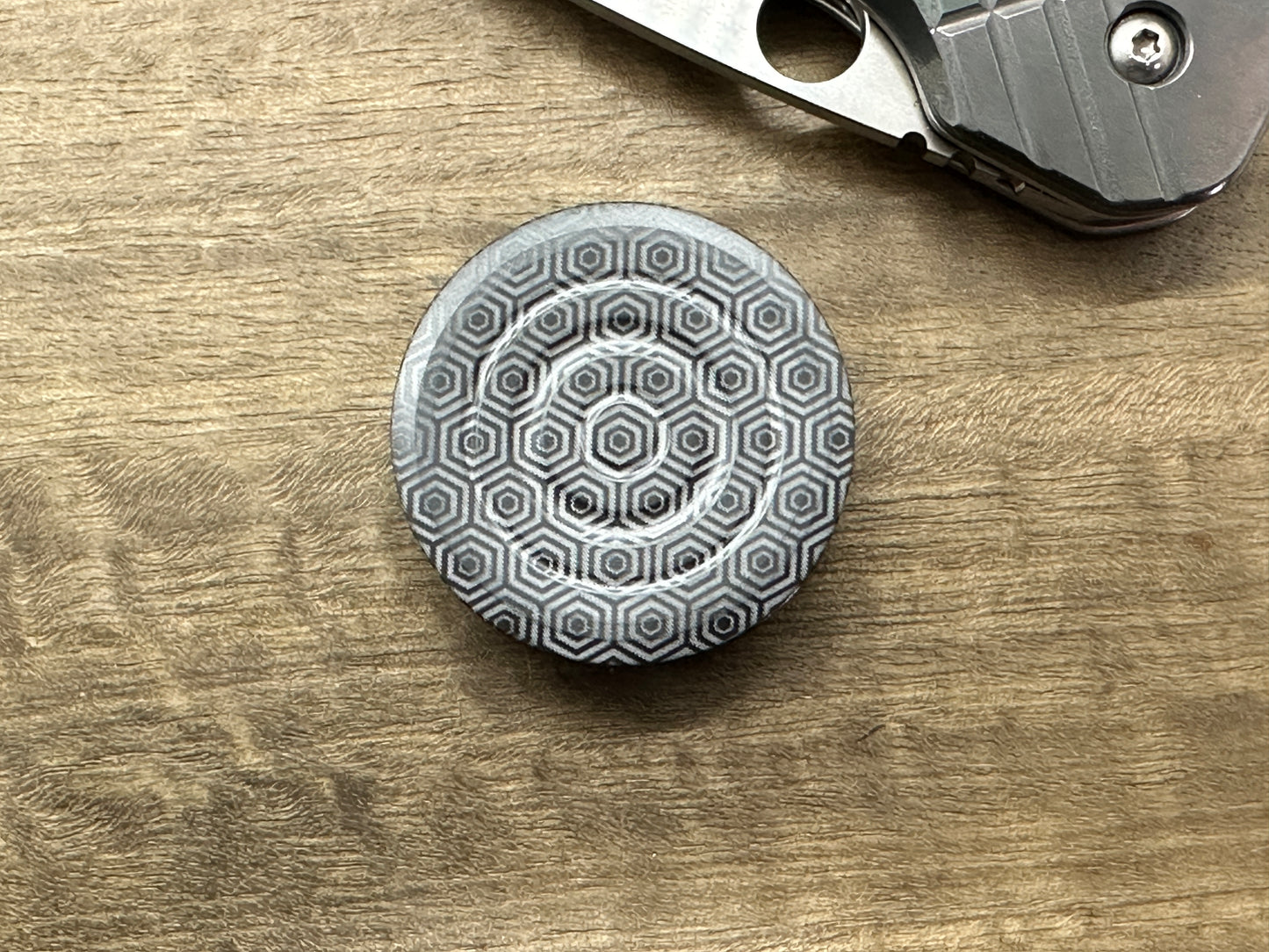 HONEYCOMB engraved Parallel position Magnets ORBITER Zirconium Haptic Coins