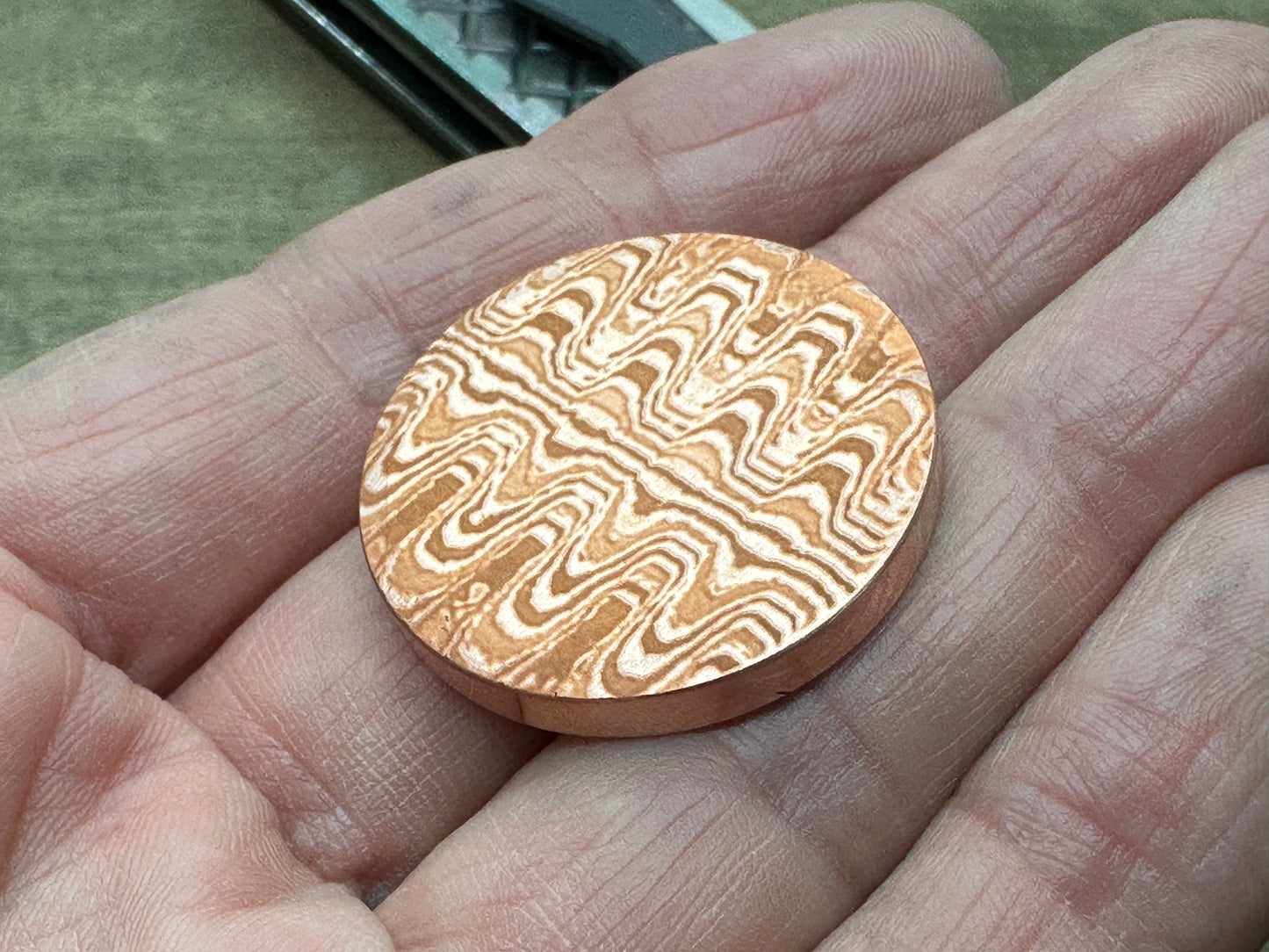 3 Sizes RIPPLE engraved Copper Worry Coin