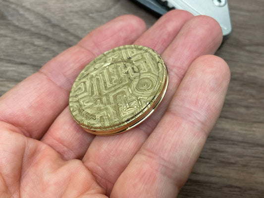Phosphor-Bronze Mystery engraved MEGATRON Worry Coin