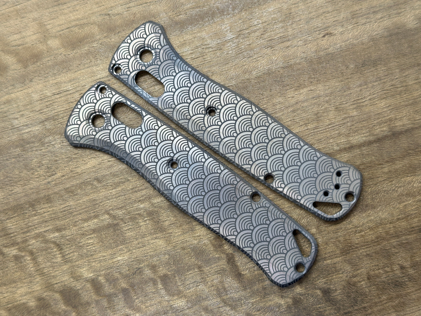 Dark-Ti SEIGAIHA Titanium Scales for Benchmade Bugout 535