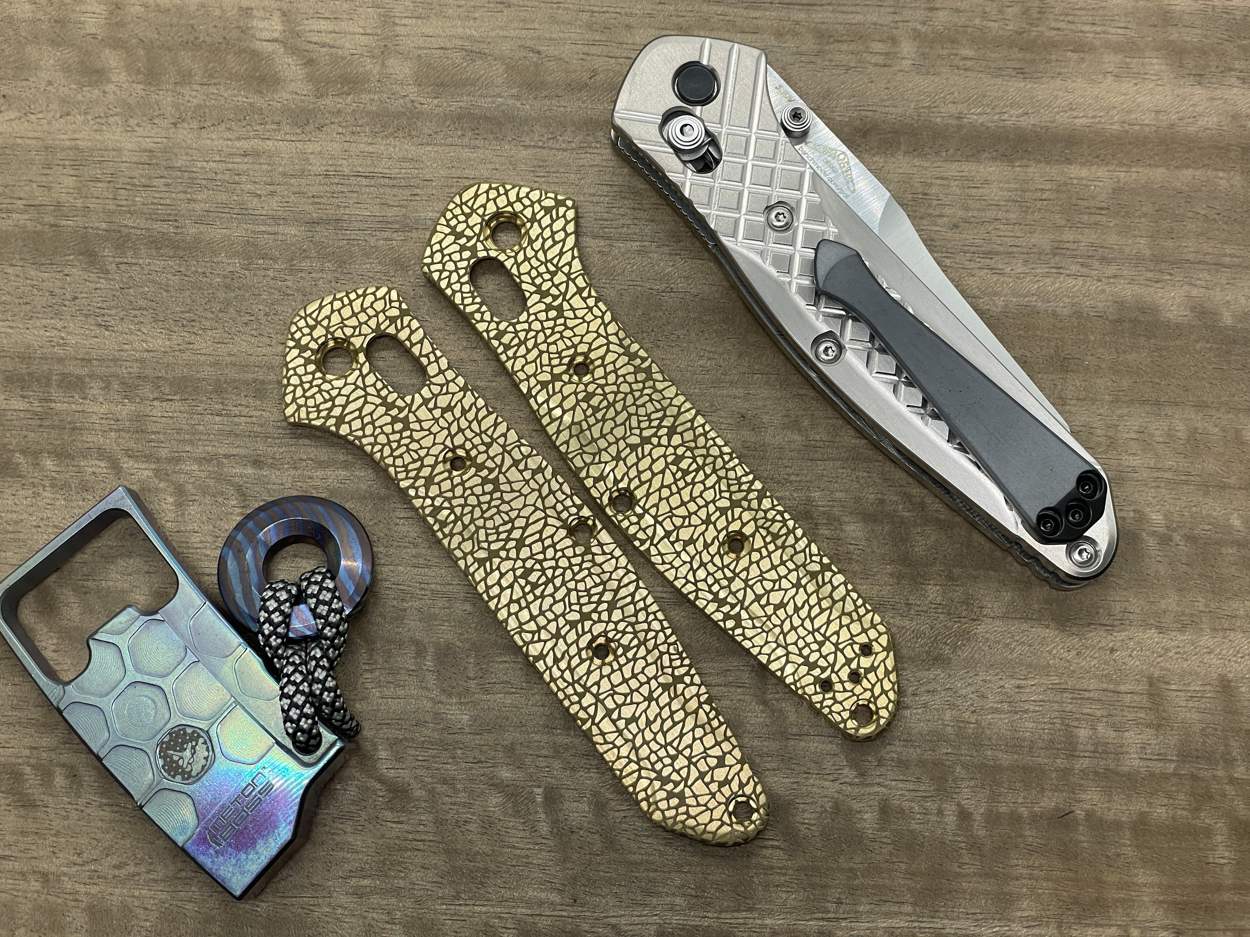 NEBULA Brass Scales for Benchmade 940 Osborne