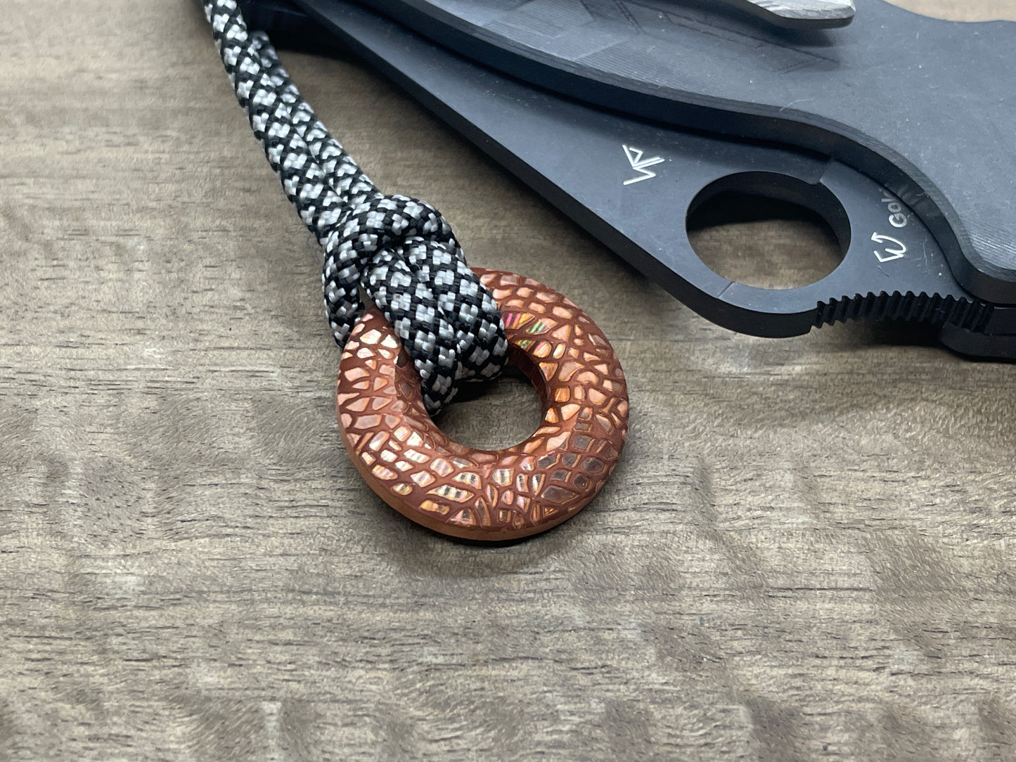 NEBULA Copper lanyard bead Paracord bead Beard bead