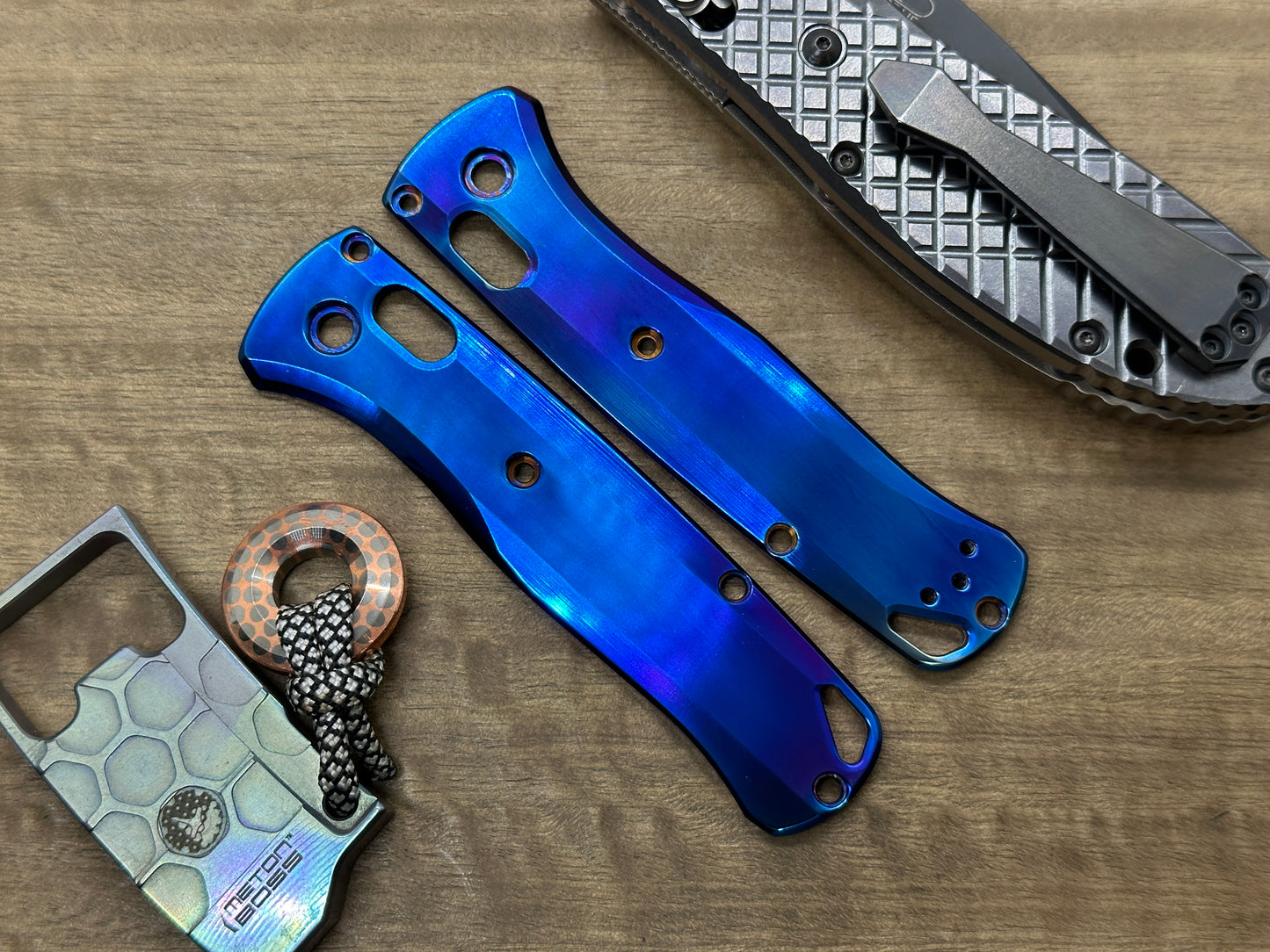 POLISHED Flamed Titanium Scales for Benchmade Bugout 535